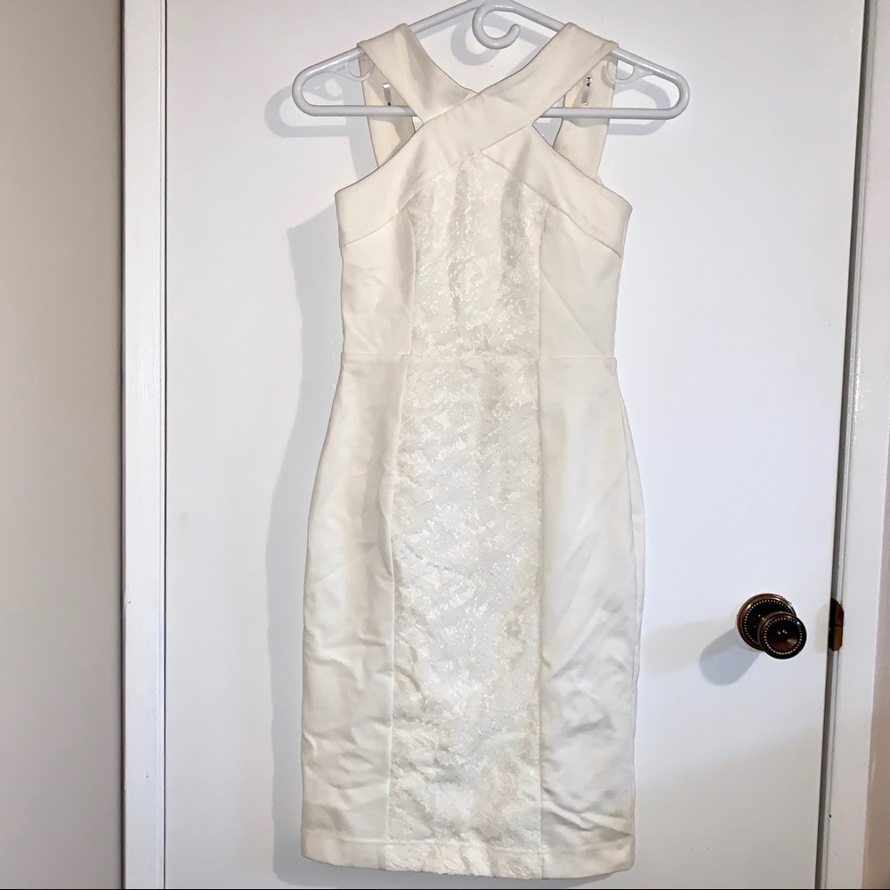 White Lace Bodycon Dress